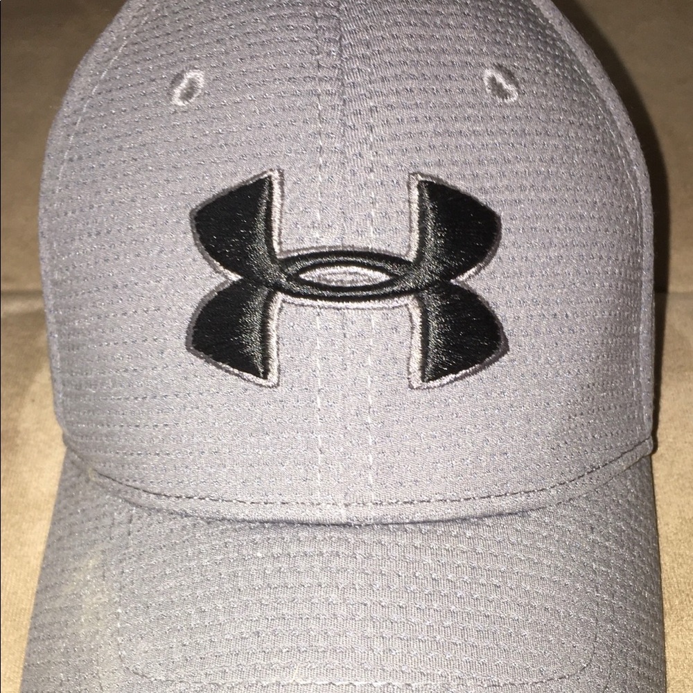 Under Armour hat.